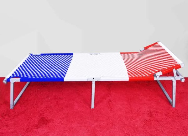 Lit de camp compact pliant TravelFold (Ouvert)