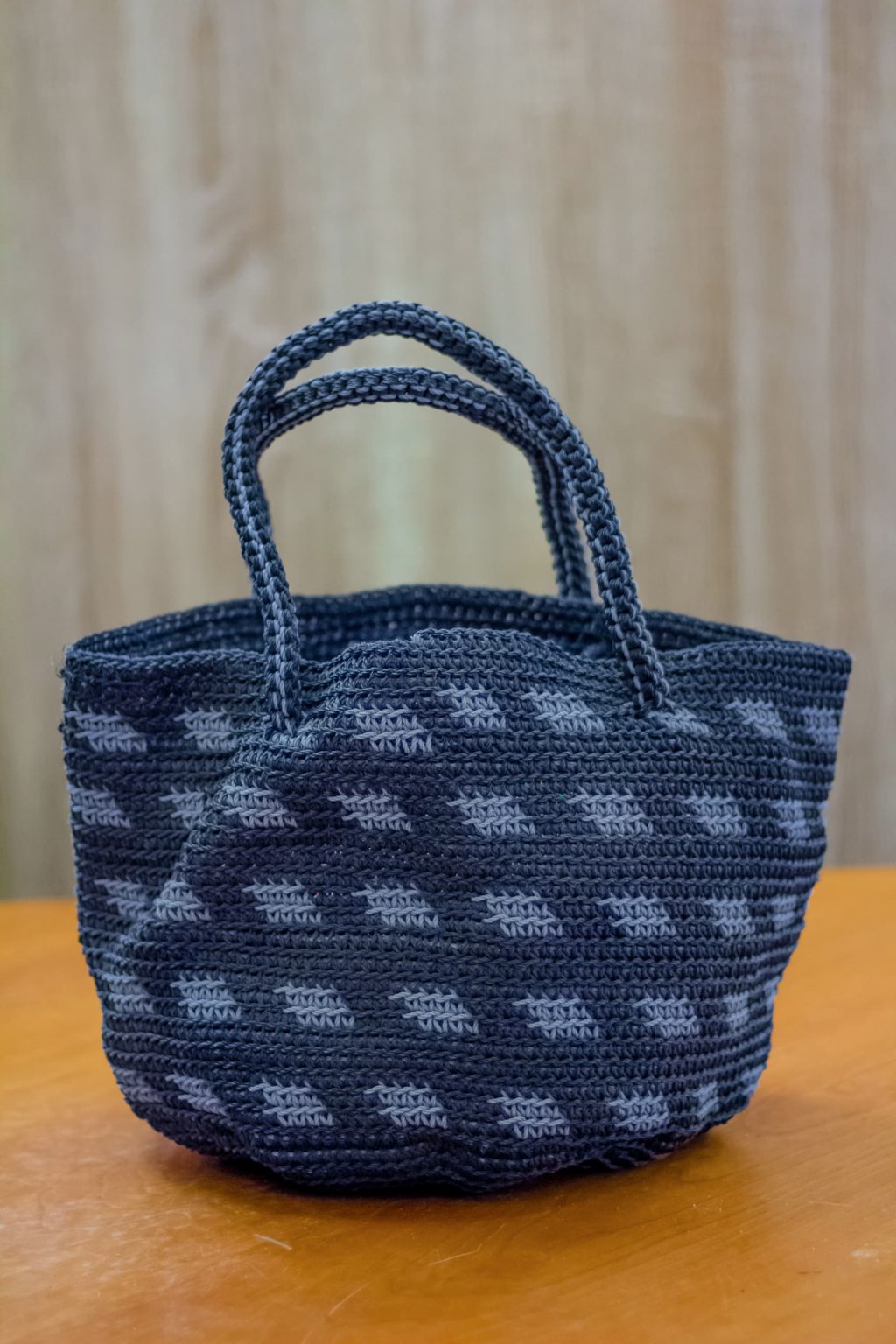Sac crochet Urban Leaf à motif